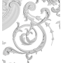 Loftsrosette Rokoko T058S: 1527 x 1161 mm