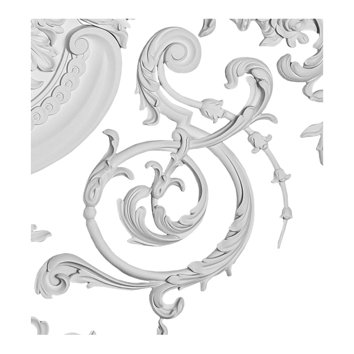 Loftsrosette Rokoko T058S: 1527 x 1161 mm