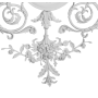 Loftsrosette Rokoko T058S: 1527 x 1161 mm