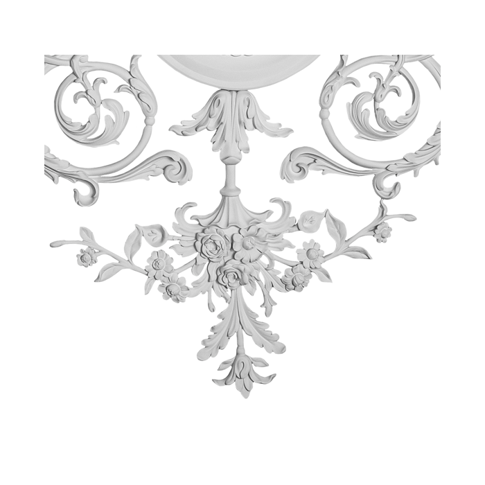 Loftsrosette Rokoko T058S: 1527 x 1161 mm