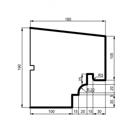 Fasadlist DC117